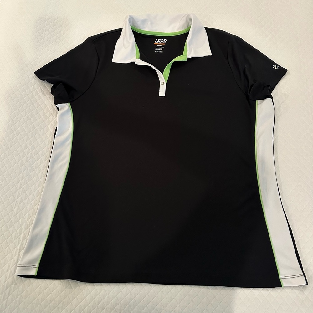 Izod women’s polo shirt, sz XL, pristine condition.